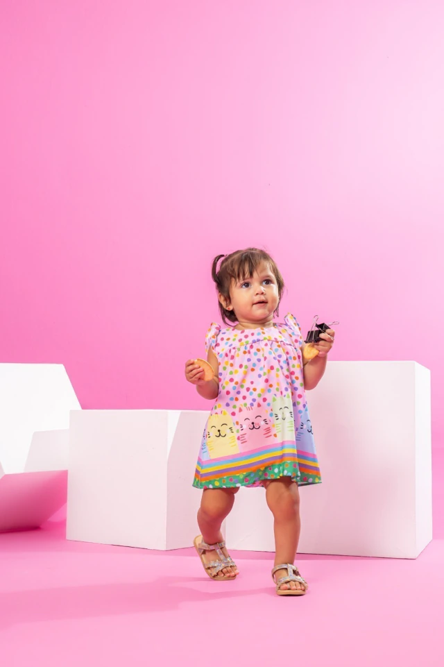 Vestido Baby - Gatinho Pintado