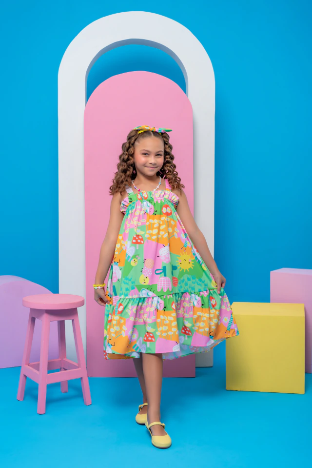 Vestido Lua - Festa dos Insetos