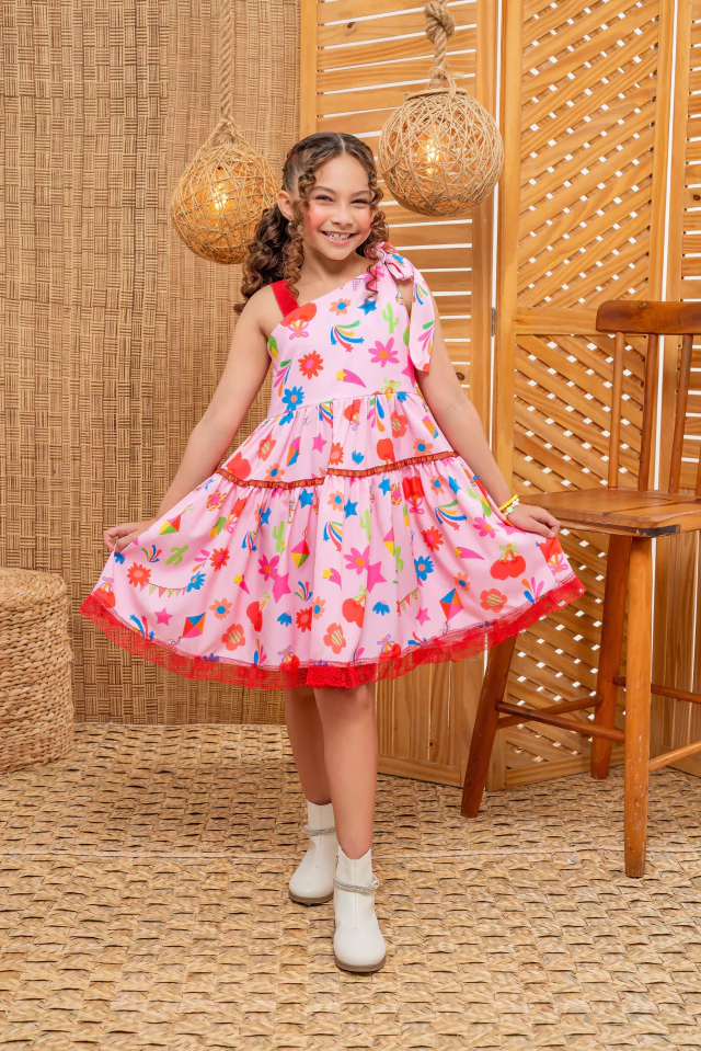 Vestido Laila Junino - Arraia