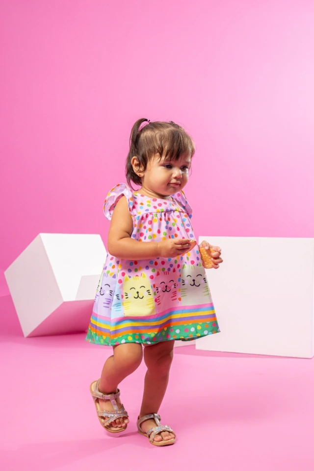 Vestido Baby - Gatinho Pintado